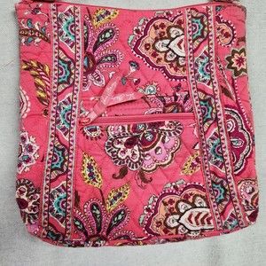 Vera Bradley Cal Me Coral Shoulder Crossbody Hobo Purse Bag Zipper